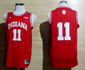 Maillot De Basket NCAA Indiana Hoosiers Isiah Thomas 11 Big 10 Patch NCAA Basketball Authentique Cardinal